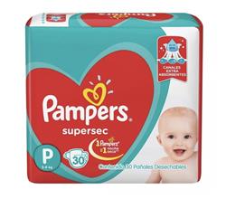 PAMPERS SUPERSEC PEQ 30PADS